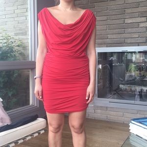 Red Melinda Eng dress